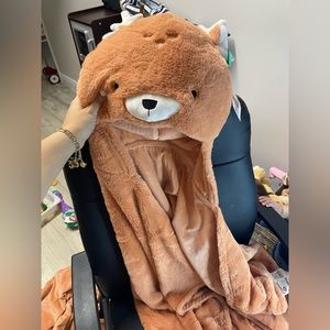 Pillowfort deer hooded blanket